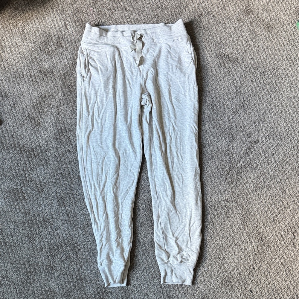 Athleta Light Gray Track Pants